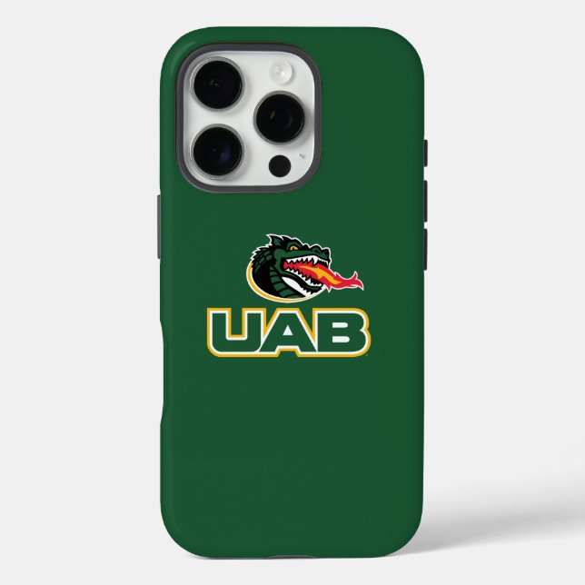 UAB Blazers Logo Dragon Mascot Case-Mate iPhone Case (Back)