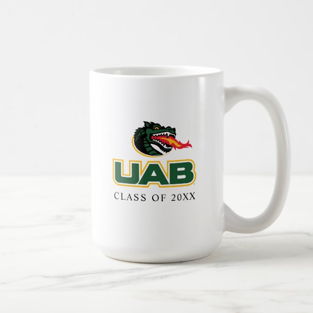 UAB Blazers Logo Dragon Mascot Coffee Mug (Right)
