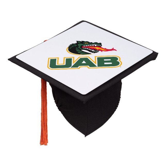 UAB Blazers Logo Dragon Mascot Graduation Cap Topper (Angled)