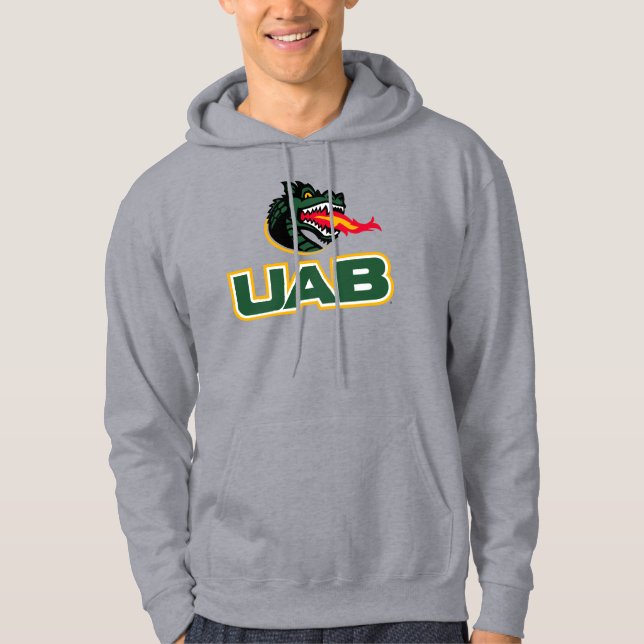 UAB Blazers Logo Dragon Mascot Hoodie (Front)