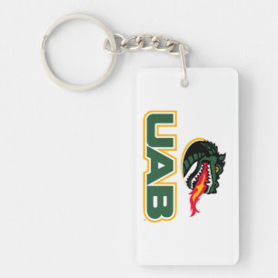 UAB Blazers Logo Dragon Mascot Keychain