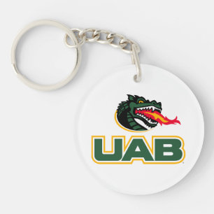 UAB Blazers Logo Dragon Mascot Keychain