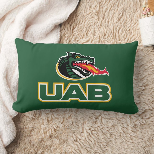 UAB Blazers Logo Dragon Mascot Lumbar Pillow (Blanket)