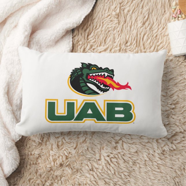 UAB Blazers Logo Dragon Mascot Lumbar Pillow (Blanket)