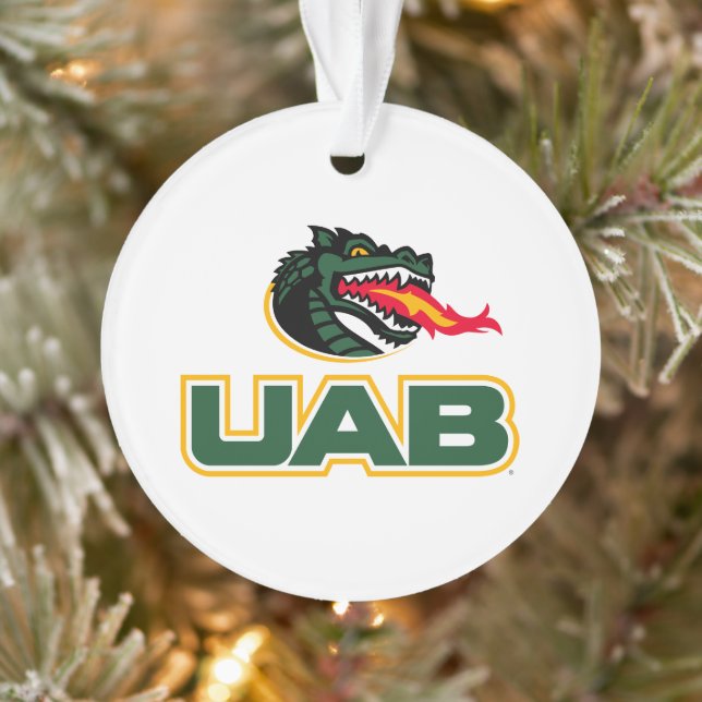 UAB Blazers Logo Dragon Mascot Ornament (Tree)