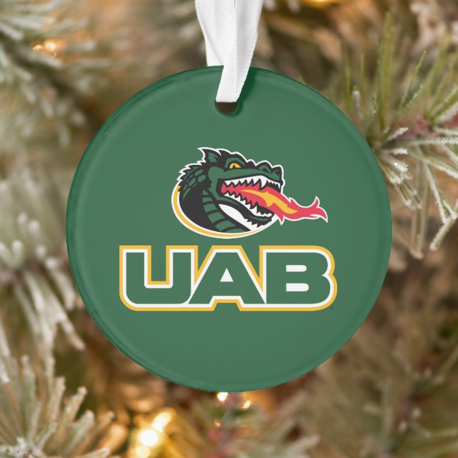 UAB Blazers Logo Dragon Mascot Ornament (Tree)