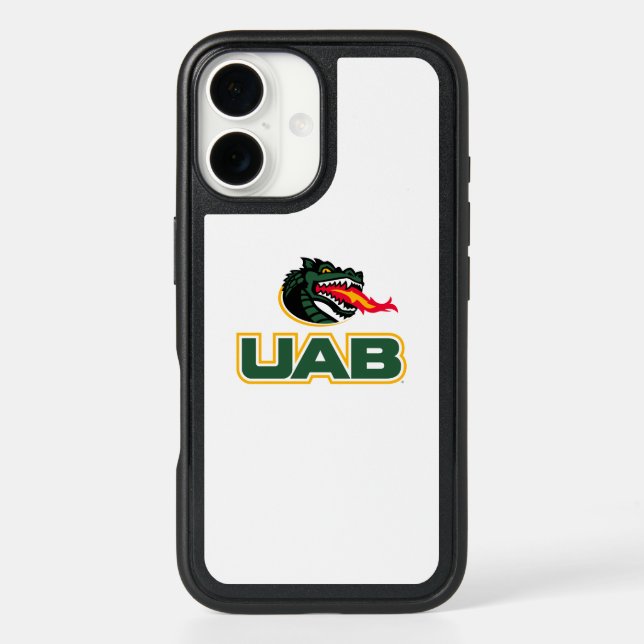 UAB Blazers Logo Dragon Mascot Otterbox iPhone Case (Back)