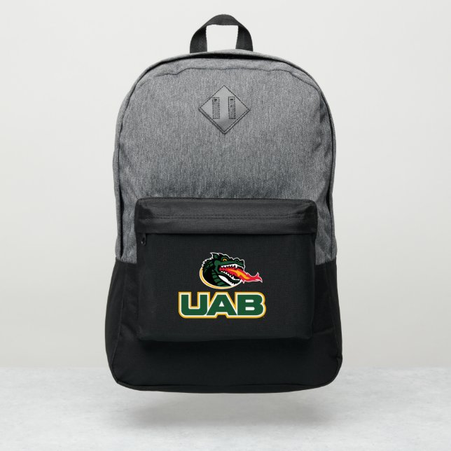 UAB Blazers Logo Dragon Mascot Port Authority® Backpack (Front)