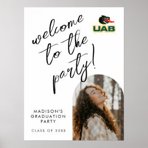 UAB Blazers Logo Dragon Mascot Poster