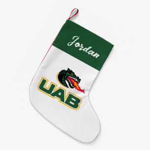 UAB Blazers Logo Dragon Mascot Small Christmas Stocking
