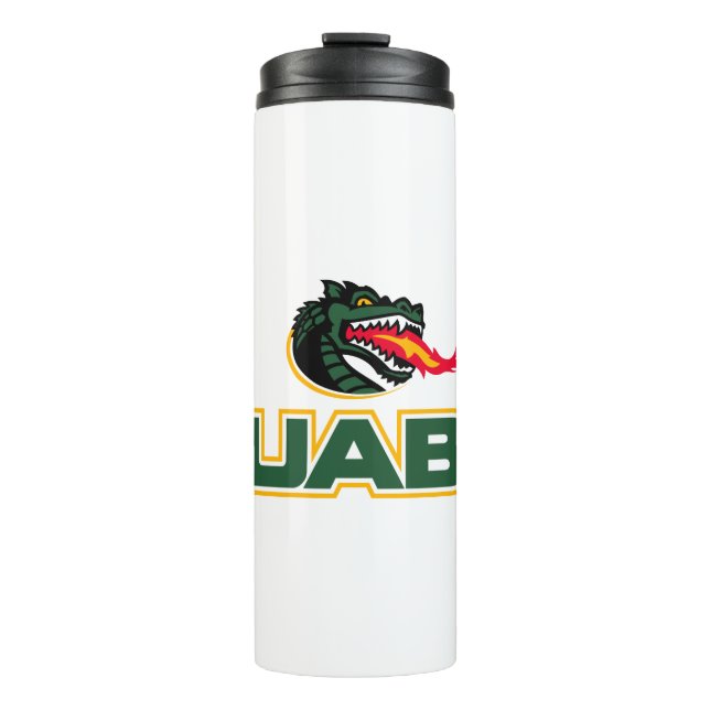 UAB Blazers Logo Dragon Mascot Thermal Tumbler (Front)