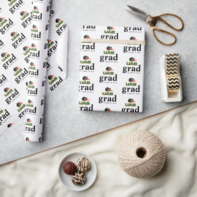 UAB Blazers Logo Dragon Mascot Wrapping Paper (Crafts)