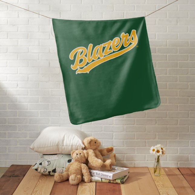UAB Blazers Official Script Logo Baby Blanket (In Situ)