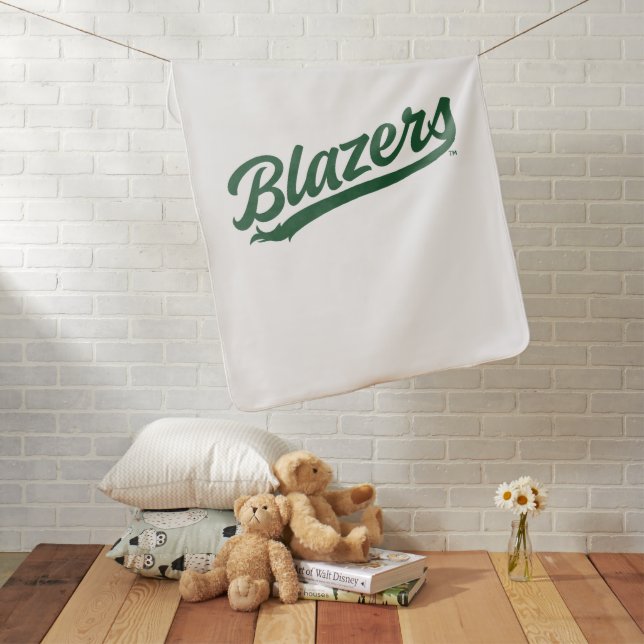 UAB Blazers Official Script Logo Baby Blanket (In Situ)