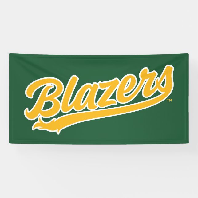 UAB Blazers Official Script Logo Banner (Horizontal)