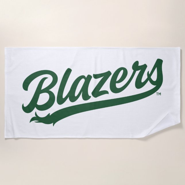 UAB Blazers Official Script Logo Beach Towel (Front)