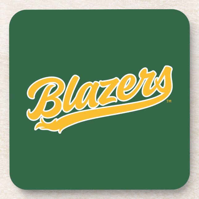UAB Blazers Official Script Logo Beverage Coaster (Front)
