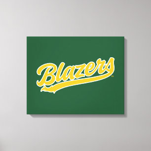 UAB Blazers Official Script Logo Canvas Print