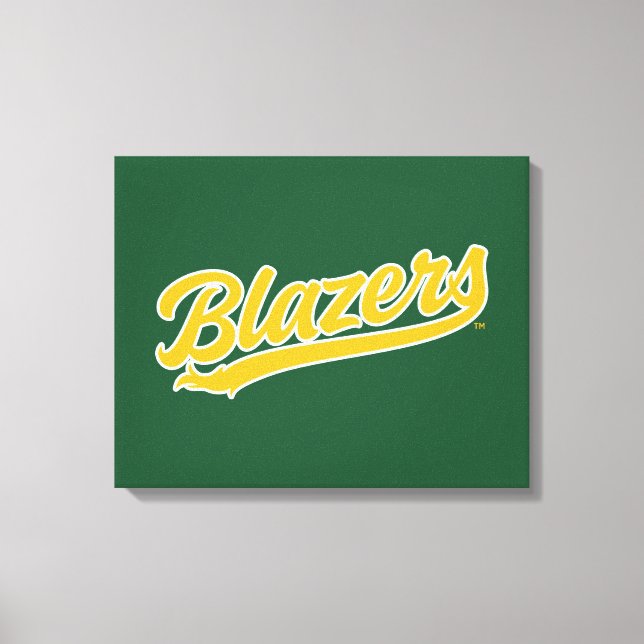 UAB Blazers Official Script Logo Canvas Print (Front)