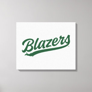 UAB Blazers Official Script Logo Canvas Print