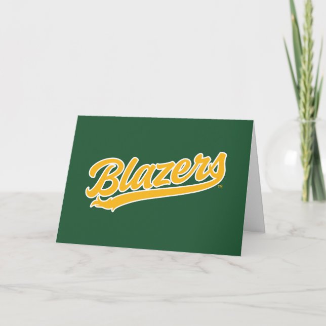 UAB Blazers Official Script Logo Card (Front)
