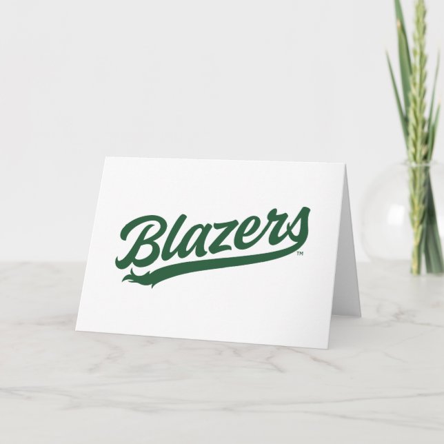 UAB Blazers Official Script Logo Card (Front)
