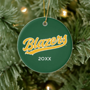 UAB Blazers Official Script Logo Ceramic Ornament
