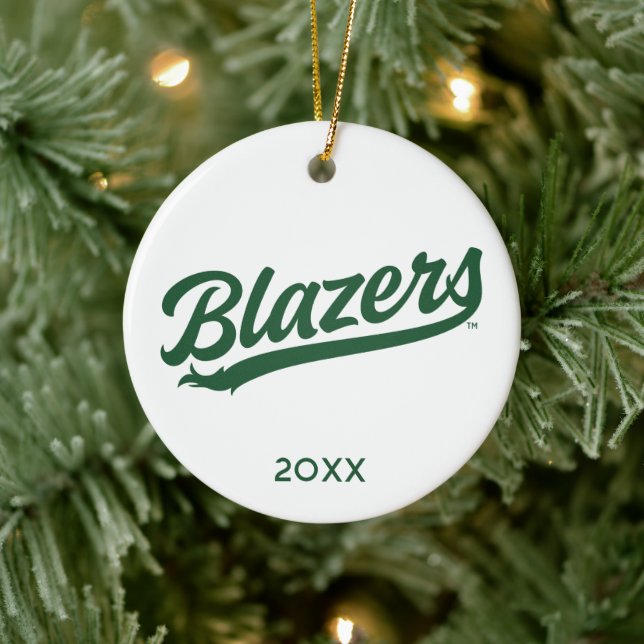 UAB Blazers Official Script Logo Ceramic Ornament (Tree)