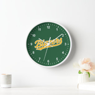 UAB Blazers Official Script Logo Clock