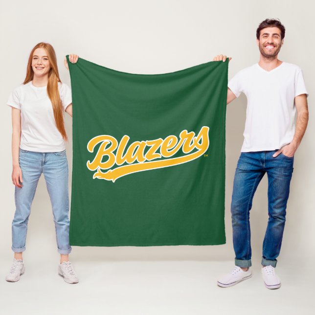 UAB Blazers Official Script Logo Fleece Blanket (In Situ)