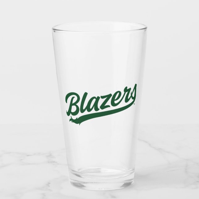 UAB Blazers Official Script Logo Glass (Front)