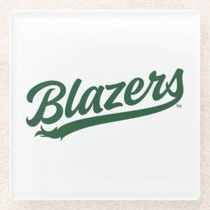 UAB Blazers Official Script Logo Glass Coaster