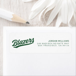 UAB Blazers Official Script Logo Label