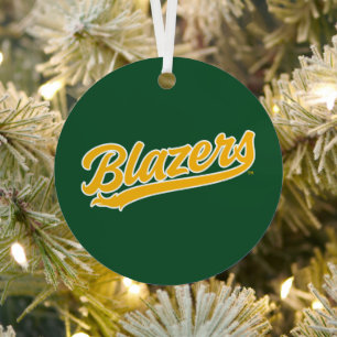 UAB Blazers Official Script Logo Metal Ornament