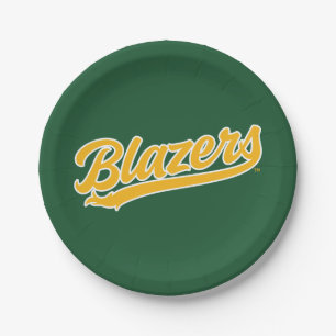 UAB Blazers Official Script Logo Paper Plates