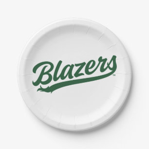 UAB Blazers Official Script Logo Paper Plates