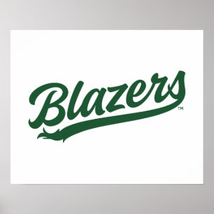 UAB Blazers Official Script Logo Poster