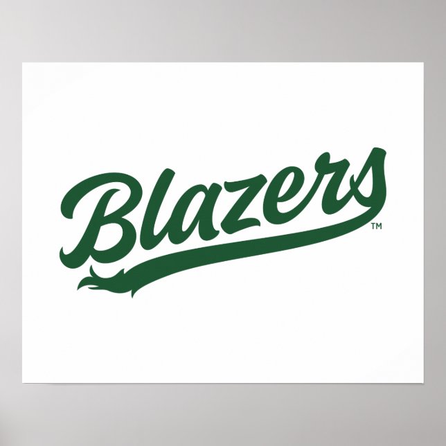 UAB Blazers Official Script Logo Poster (Front)