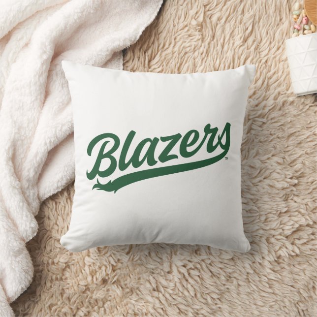 UAB Blazers Official Script Logo Throw Pillow (Blanket)
