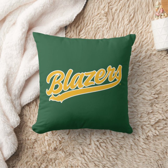 UAB Blazers Official Script Logo Throw Pillow (Blanket)