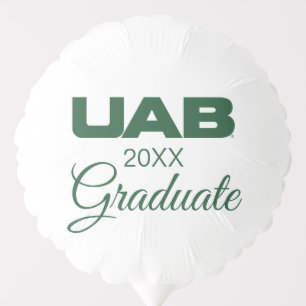 UAB Bold Block Letter Logo Balloon