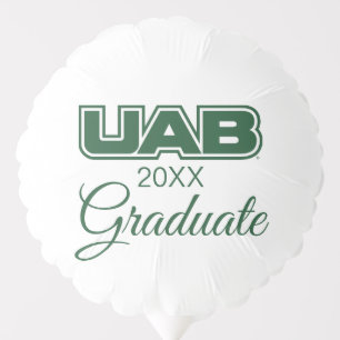 UAB Bold Block Letter Logo Balloon