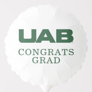UAB Bold Block Letter Logo Balloon