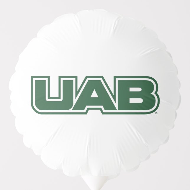 UAB Bold Block Letter Logo Balloon (Front)