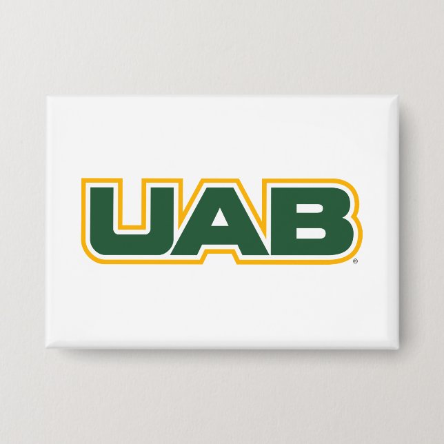 UAB Bold Block Letter Logo Button (Front)