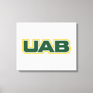 UAB Bold Block Letter Logo Canvas Print