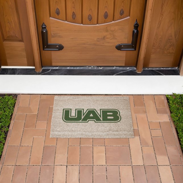 UAB Bold Block Letter Logo Fiber Doormat (Insitu (Outdoor))