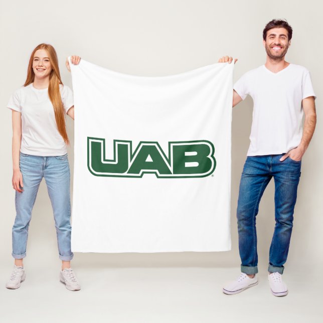 UAB Bold Block Letter Logo Fleece Blanket (In Situ)
