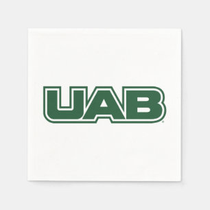 UAB Bold Block Letter Logo Napkins