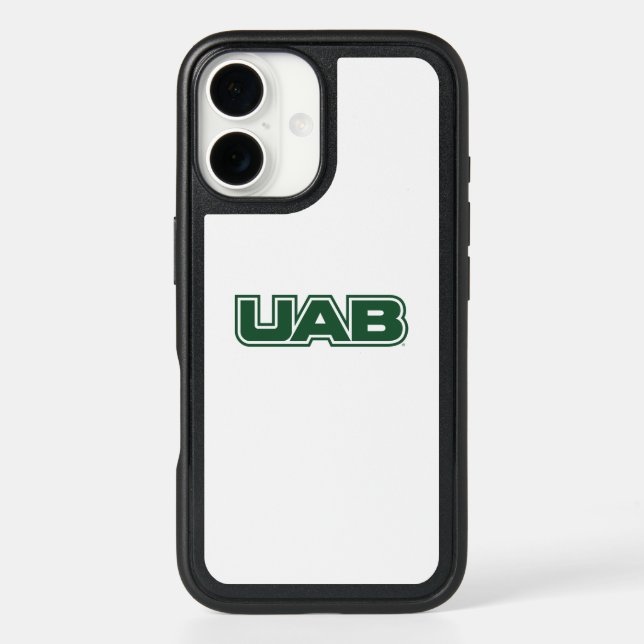 UAB Bold Block Letter Logo Otterbox iPhone Case (Back)
